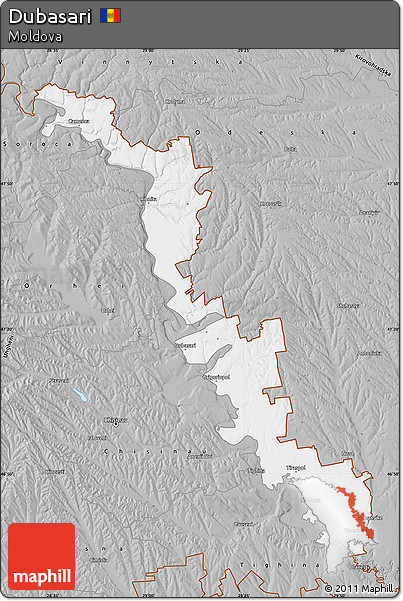 Gray Map of Dubasari