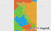 Physical Map of Dubasari, political outside