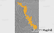 Political Map of Dubasari, desaturated