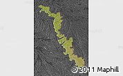 Satellite Map of Dubasari, darken, desaturated