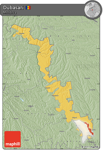 Savanna Style Map of Dubasari