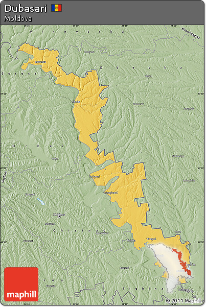Savanna Style Map of Dubasari