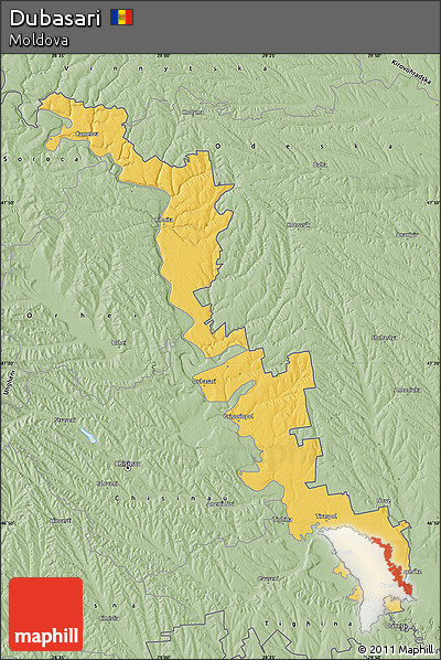 Savanna Style Map of Dubasari