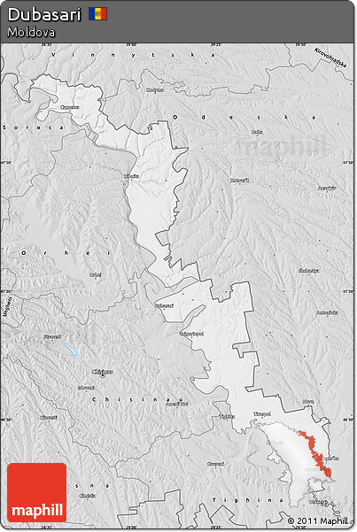 Silver Style Map of Dubasari