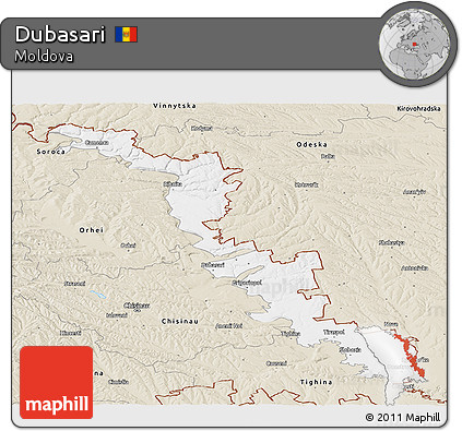 Classic Style Panoramic Map of Dubasari