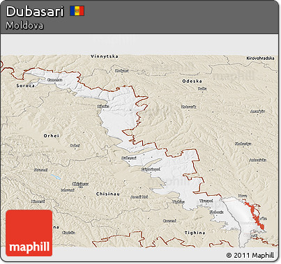 Classic Style Panoramic Map of Dubasari