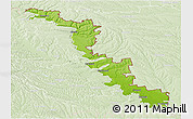 Physical Panoramic Map of Dubasari, lighten