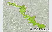 Physical Panoramic Map of Dubasari, lighten, semi-desaturated