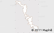Classic Style Simple Map of Dubasari, cropped outside