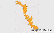 Political Simple Map of Dubasari, cropped outside