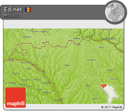 Physical 3D Map of Edinet