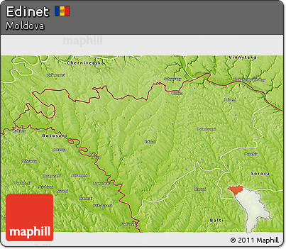 Physical 3D Map of Edinet