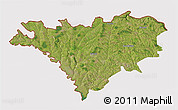 Satellite 3D Map of Edinet, cropped outside