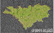 Satellite 3D Map of Edinet, darken, desaturated
