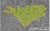 Satellite 3D Map of Edinet, desaturated