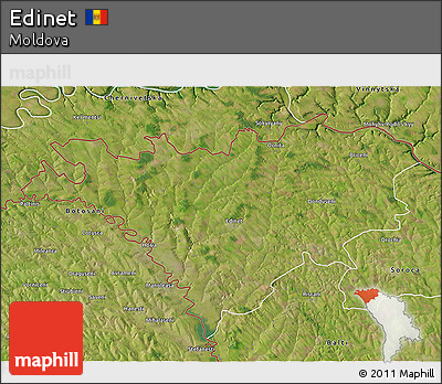 Satellite 3D Map of Edinet
