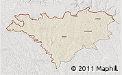 Shaded Relief 3D Map of Edinet, lighten, semi-desaturated