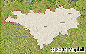 Shaded Relief 3D Map of Edinet, satellite outside