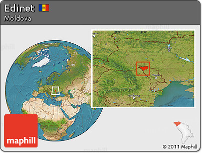 Satellite Location Map of Edinet