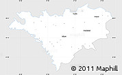 Silver Style Simple Map of Edinet, single color outside