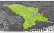 Physical Panoramic Map of Moldova, darken, desaturated