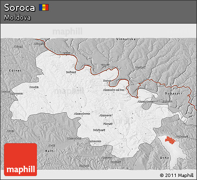 Gray 3D Map of Soroca