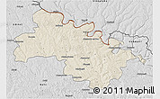 Shaded Relief 3D Map of Soroca, desaturated
