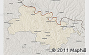 Shaded Relief 3D Map of Soroca, semi-desaturated