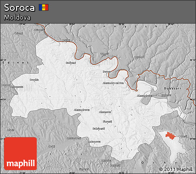 Gray Map of Soroca