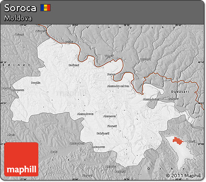 Gray Map of Soroca