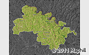 Satellite Map of Soroca, darken, desaturated