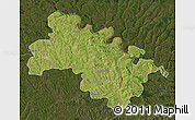 Satellite Map of Soroca, darken