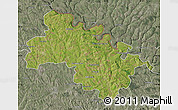 Satellite Map of Soroca, semi-desaturated