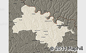 Shaded Relief Map of Soroca, darken