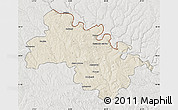 Shaded Relief Map of Soroca, lighten, semi-desaturated
