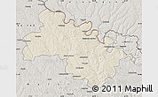 Shaded Relief Map of Soroca, semi-desaturated