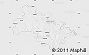 Silver Style Map of Soroca, single color outside