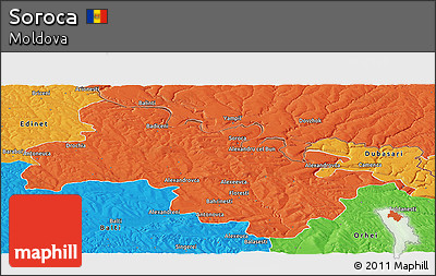 Political Panoramic Map of Soroca