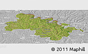 Satellite Panoramic Map of Soroca, lighten, desaturated