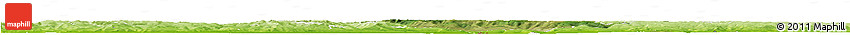 Satellite Horizon Map of Ungheni, physical outside
