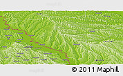 Physical Panoramic Map of Ungheni