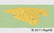 Savanna Style Panoramic Map of Ungheni, single color outside