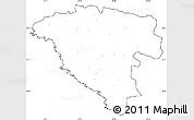Blank Simple Map of Ungheni, cropped outside, no labels