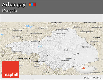 Classic Style 3D Map of Arhangay