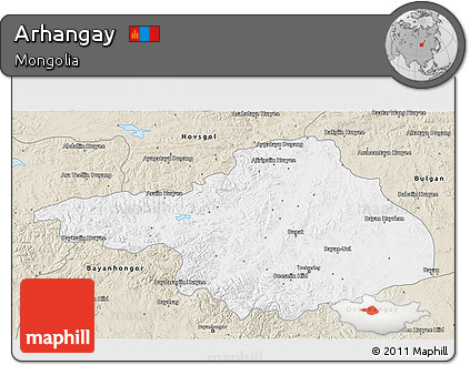 Classic Style 3D Map of Arhangay