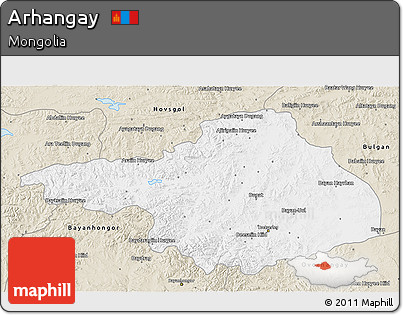 Classic Style 3D Map of Arhangay
