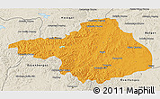 Political 3D Map of Arhangay, shaded relief outside