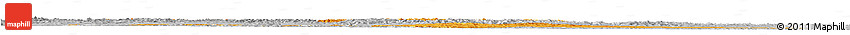 Political Horizon Map of Arhangay, lighten, desaturated