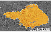 Political Map of Arhangay, darken, desaturated