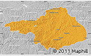 Political Map of Arhangay, lighten, desaturated